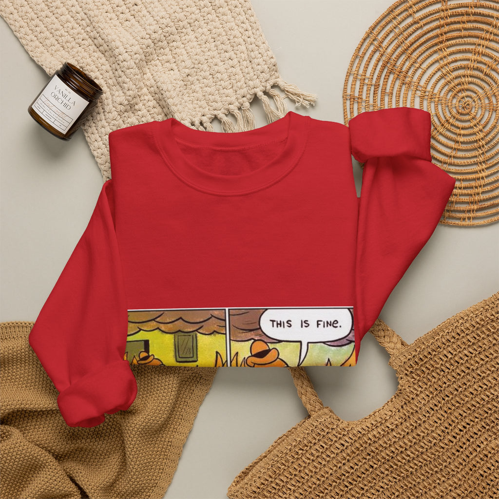 This Is Fine - Crewneck Sweatshirt