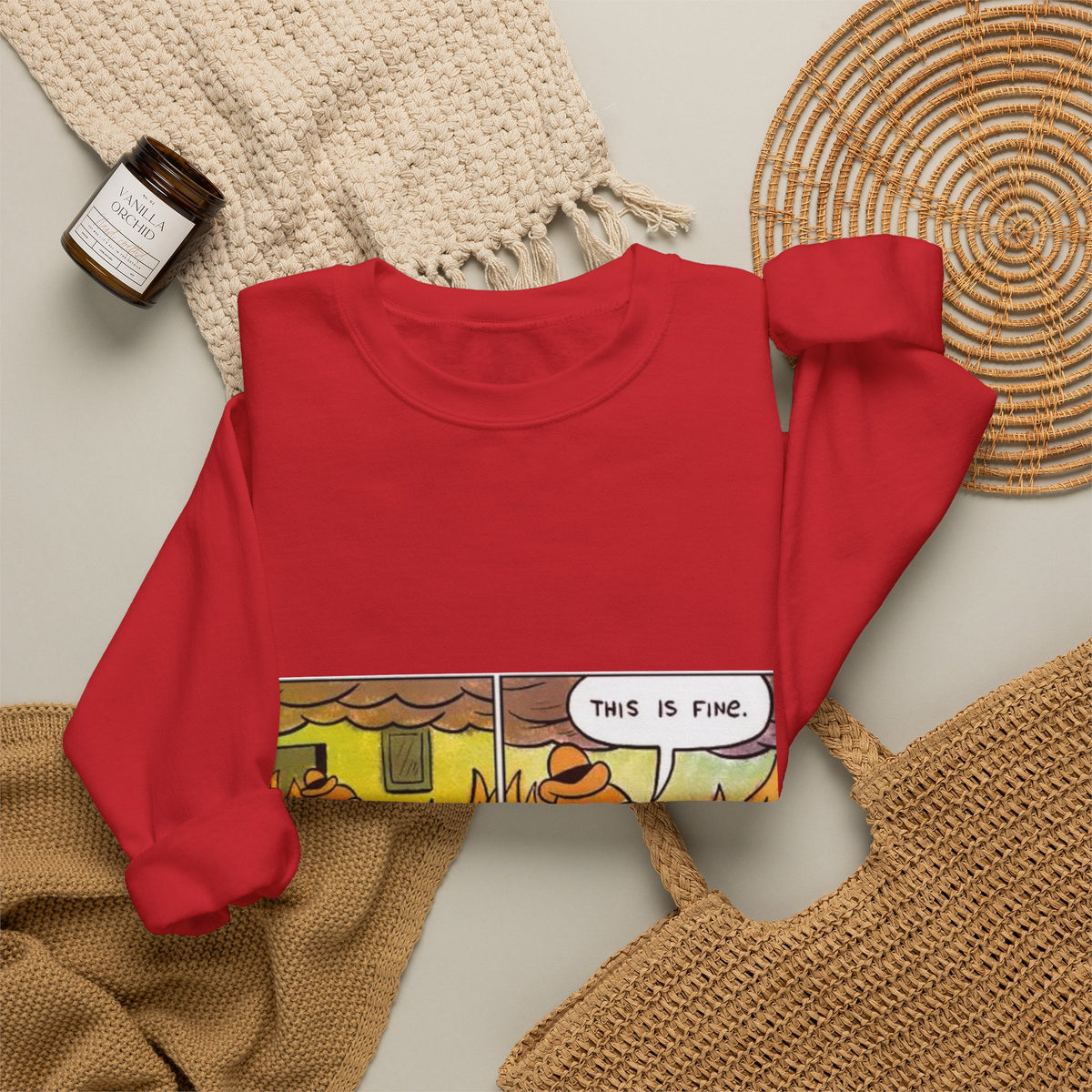This Is Fine - Crewneck Sweatshirt