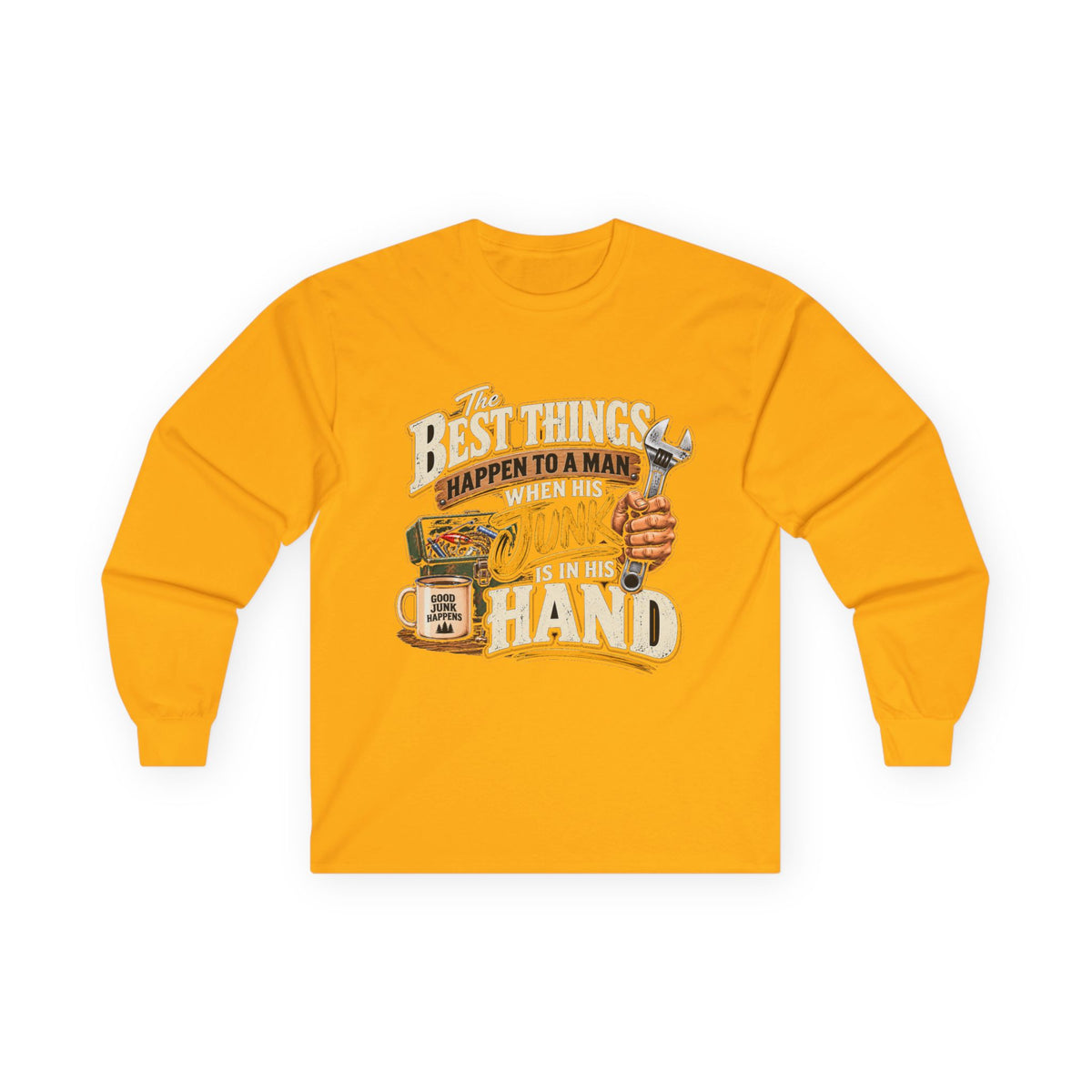 Best Things Happen in a Man's Hand - Unisex Ultra Cotton Long Sleeve Tee