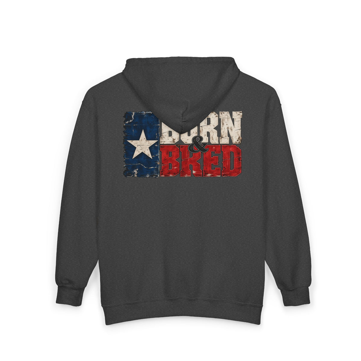 Texas Born and Bred - Full-Zip Hooded Sweatshirt