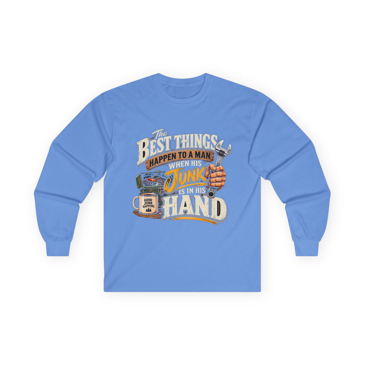 Best Things Happen in a Man's Hand - Unisex Ultra Cotton Long Sleeve Tee
