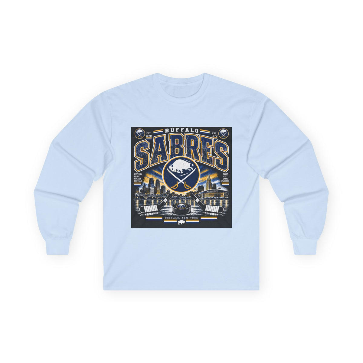 Buffalo Sabres Heritage Shield - Unisex Ultra Cotton Long Sleeve Tee