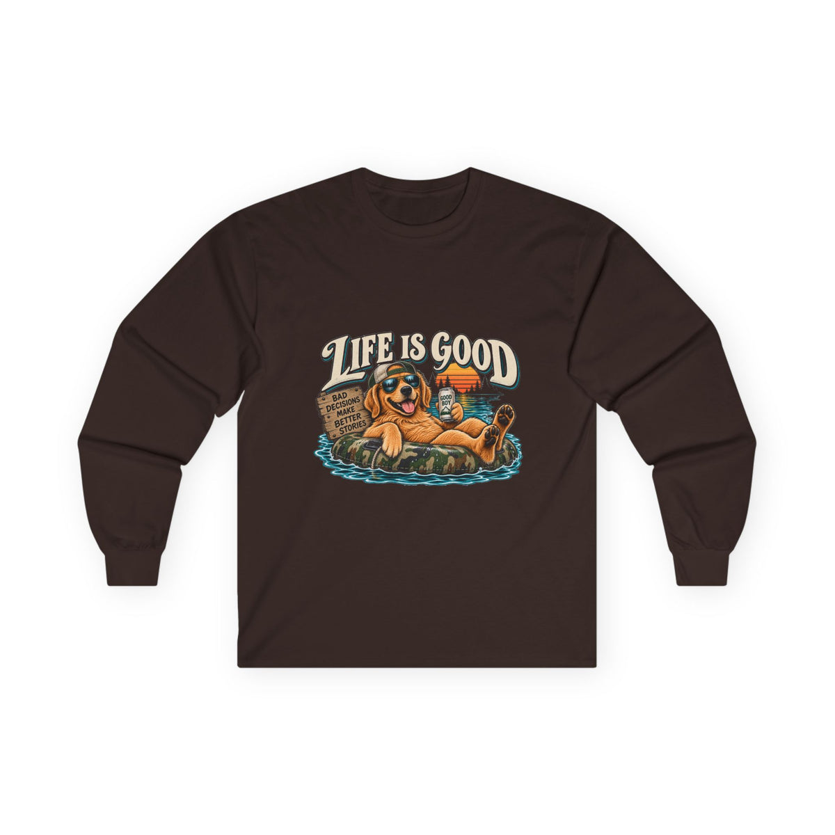 Life is Good Floatin' - Unisex Ultra Cotton Long Sleeve Tee