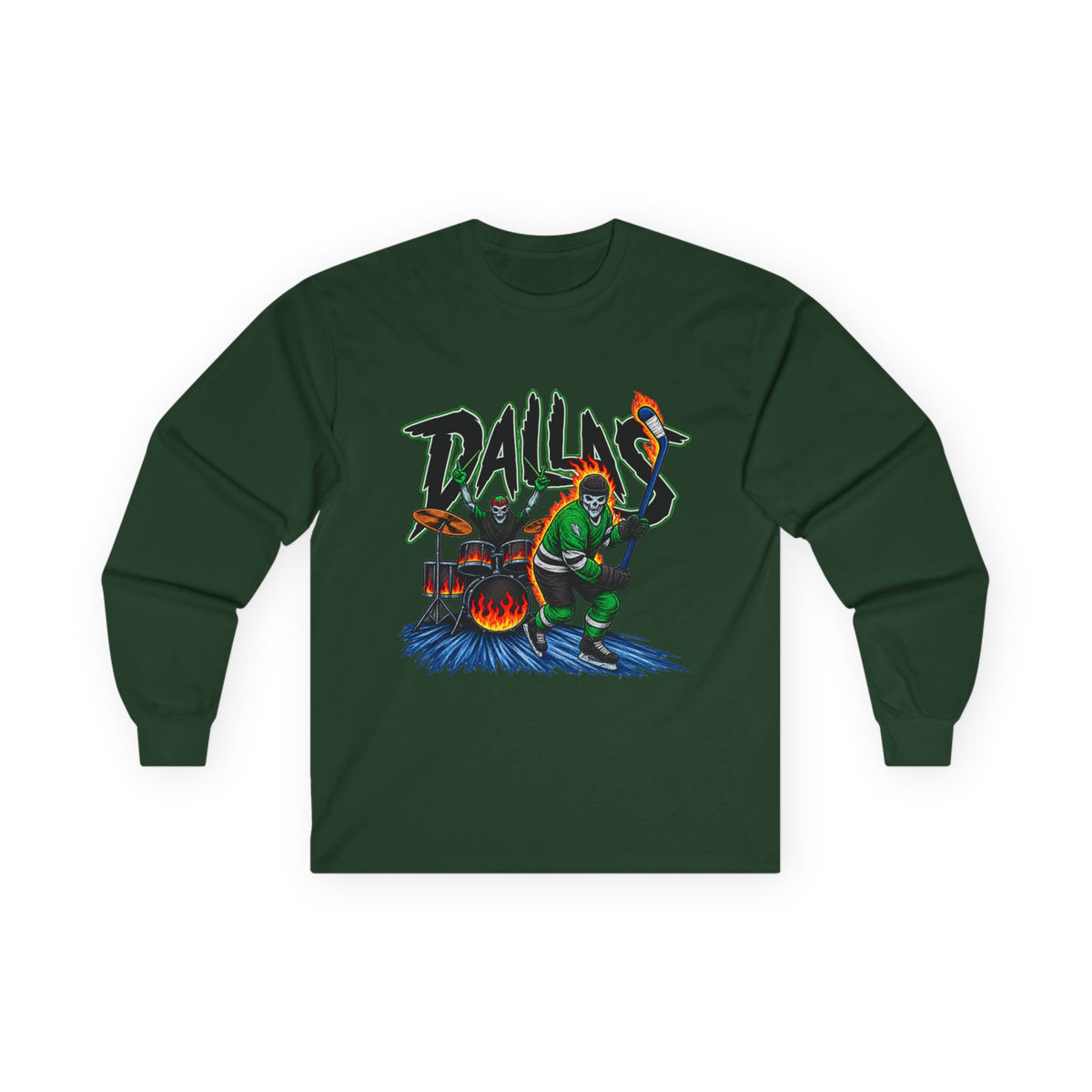 Dallas Stars Skeleton - Unisex Ultra Cotton Long Sleeve Tee