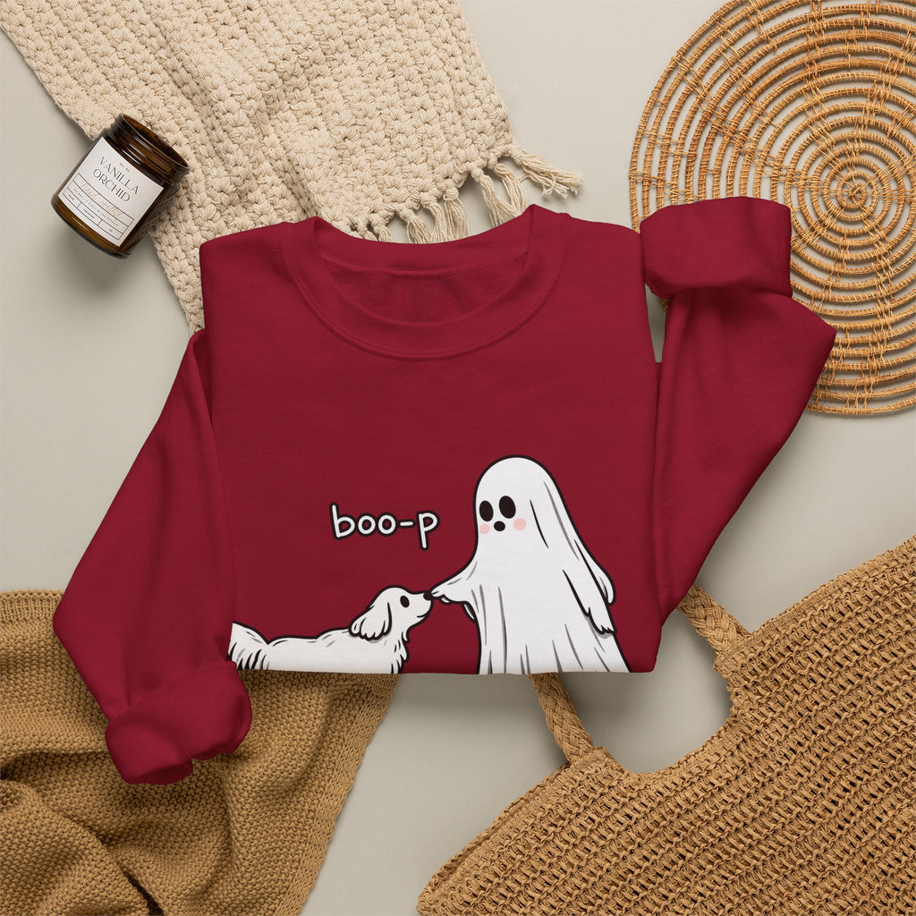 Boo-p Ghost and Dog - Crewneck Sweatshirt