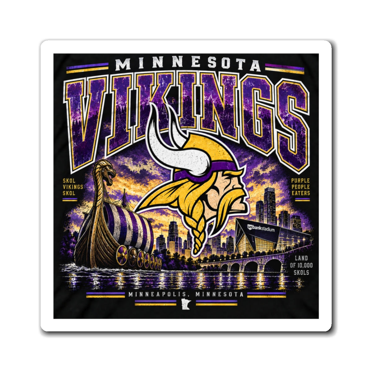 Minnesota Vikings - Magnet