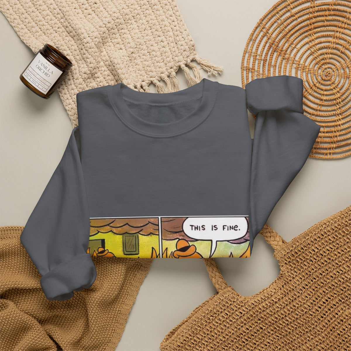 This Is Fine - Crewneck Sweatshirt