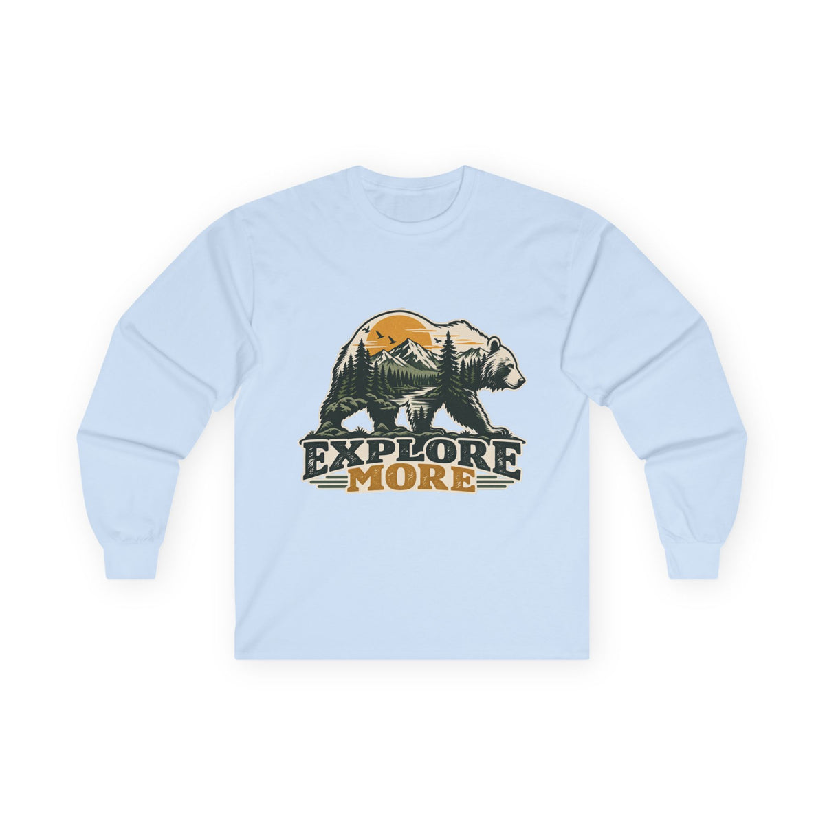 Explore More Bear - Unisex Ultra Cotton Long Sleeve Tee