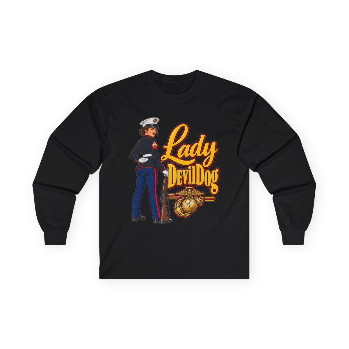 Lady Devil Dog - Unisex Ultra Cotton Long Sleeve Tee