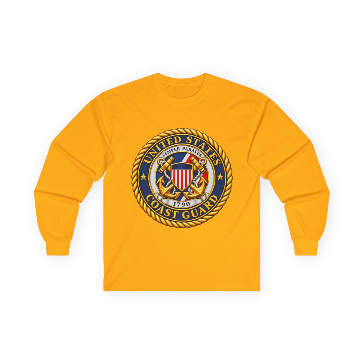 U.S. Coast Guard Emblem - Unisex Ultra Cotton Long Sleeve Tee