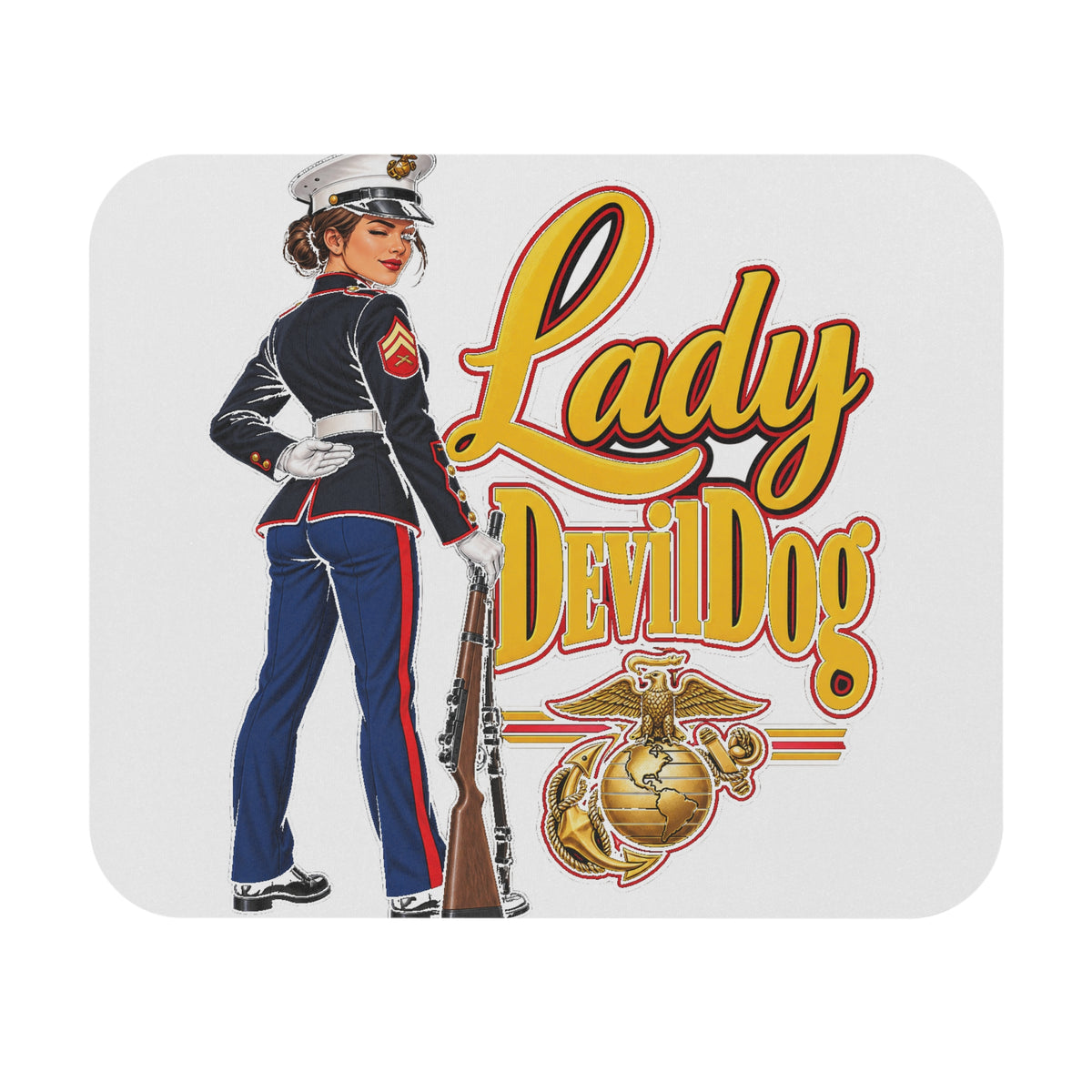 Lady Devil Dog - Mouse Pad