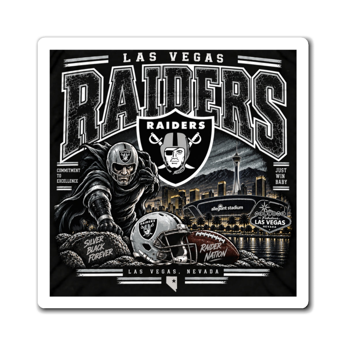 Las Vegas Raiders - Magnet