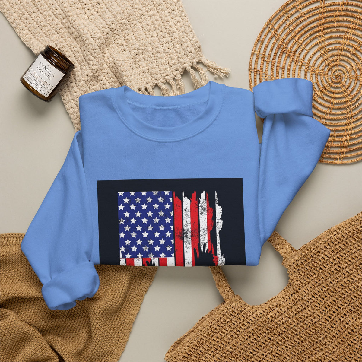Old Glory Eagle - Crewneck Sweatshirt