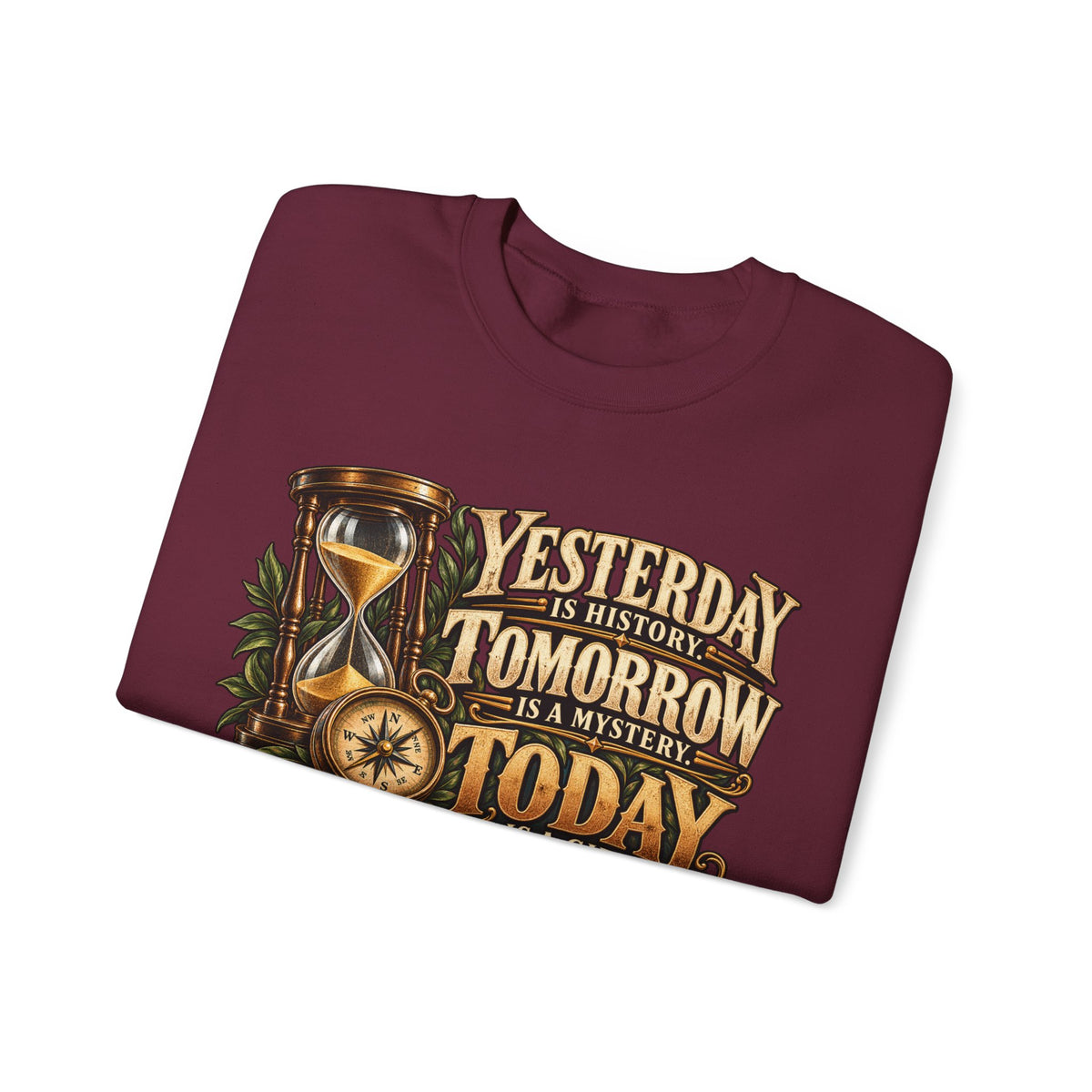 Yesterday Tomorrow Today - Transparent - Crewneck Sweatshirt