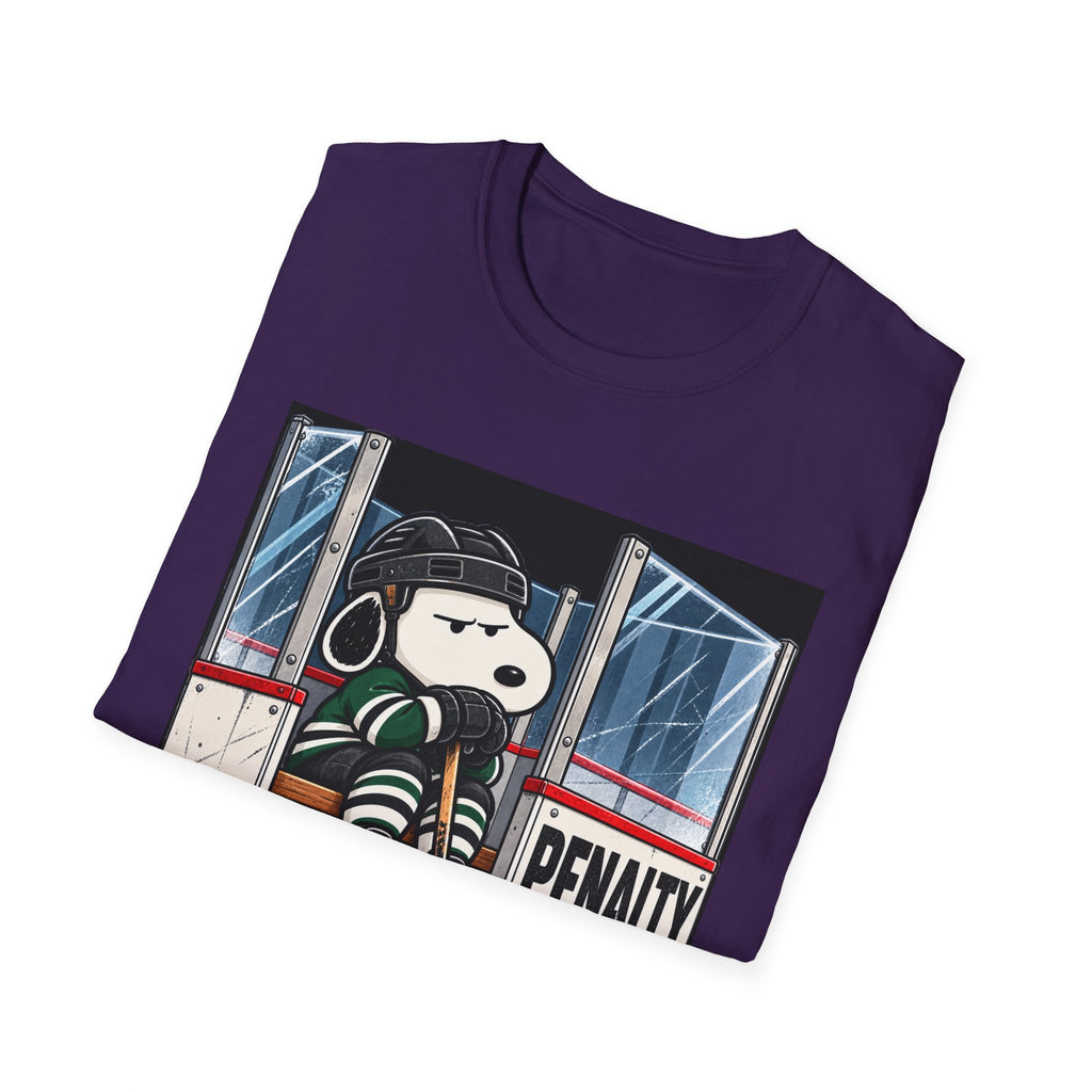 Snoopy Hockey Penalty Box Green - Classic Tee