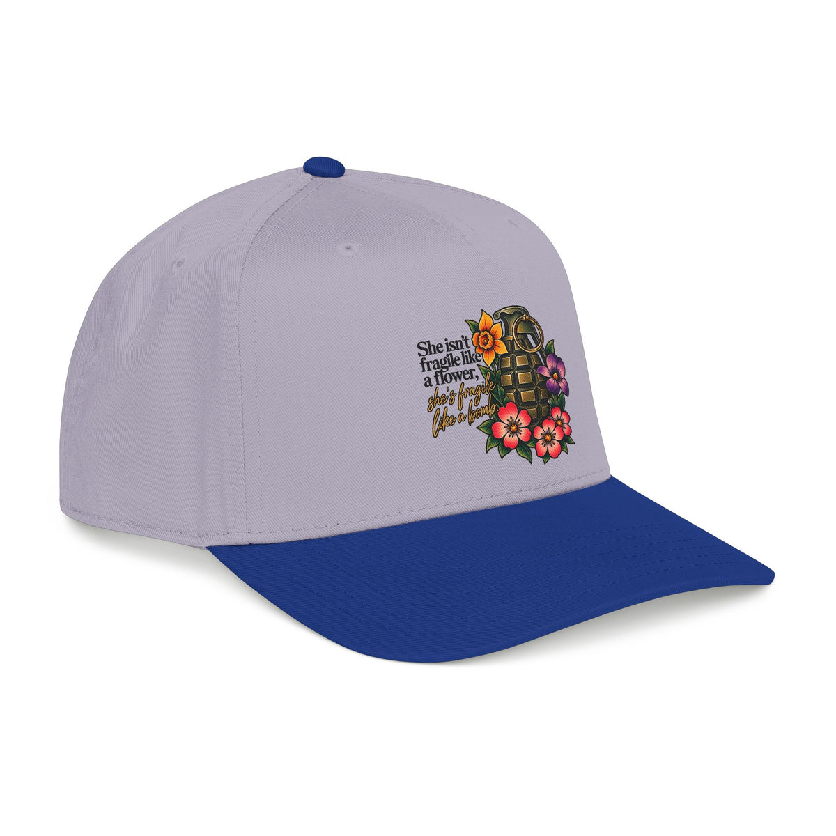 Fragile Like a Bomb - Floral Grenade - OTTO Baseball Hat