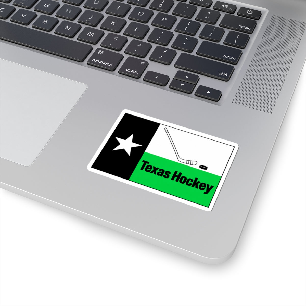 Texas Hockey Flag - Kiss-Cut Sticker