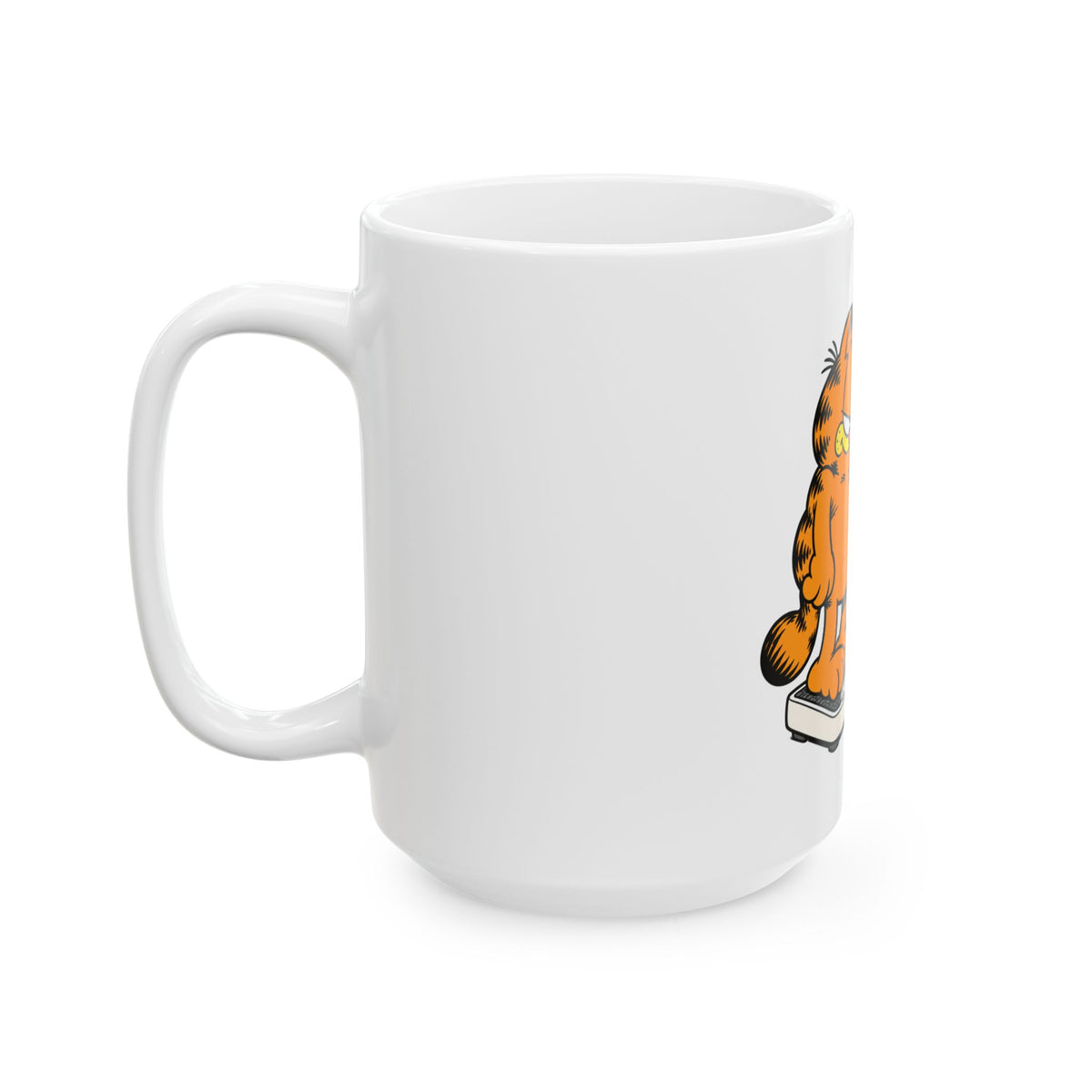 Round Shape Garfield - Ceramic Mug 11oz and 15oz
