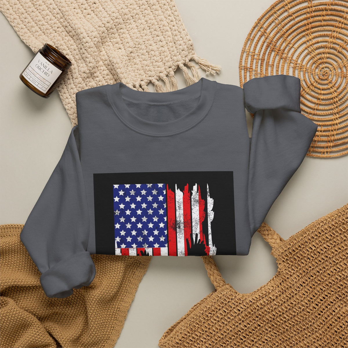 Old Glory Eagle - Crewneck Sweatshirt