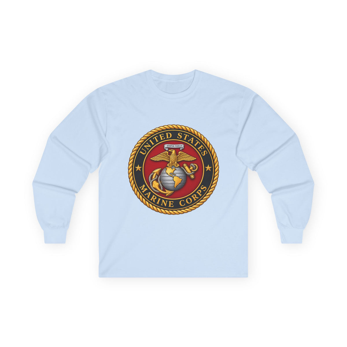 U.S. Marine Corps Emblem - Unisex Ultra Cotton Long Sleeve Tee