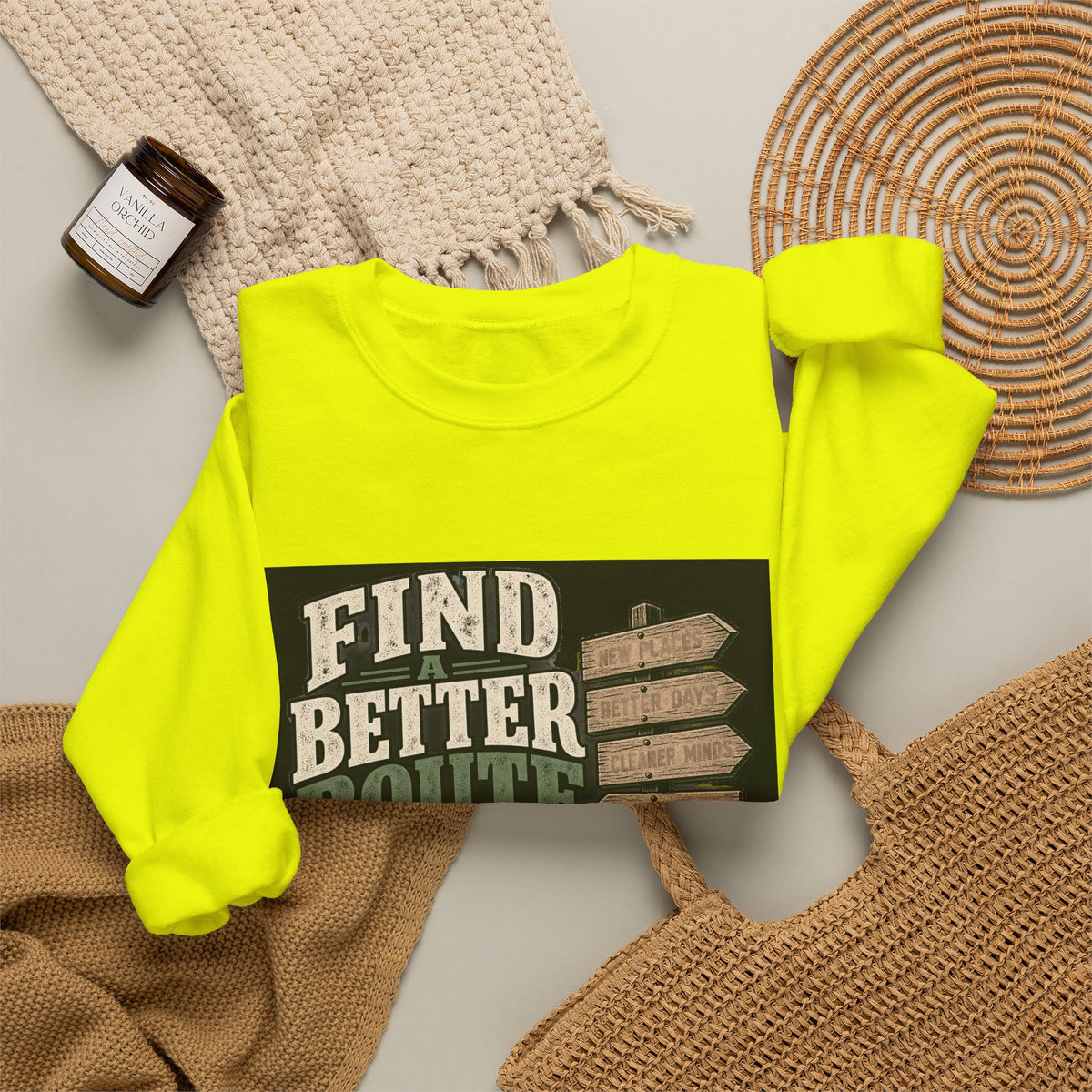 Find A Better Route - Crewneck Sweatshirt