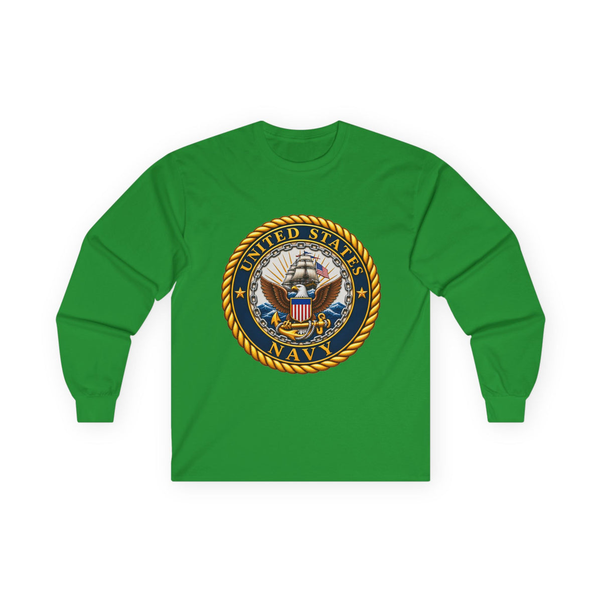 U.S. Navy Emblem - Unisex Ultra Cotton Long Sleeve Tee
