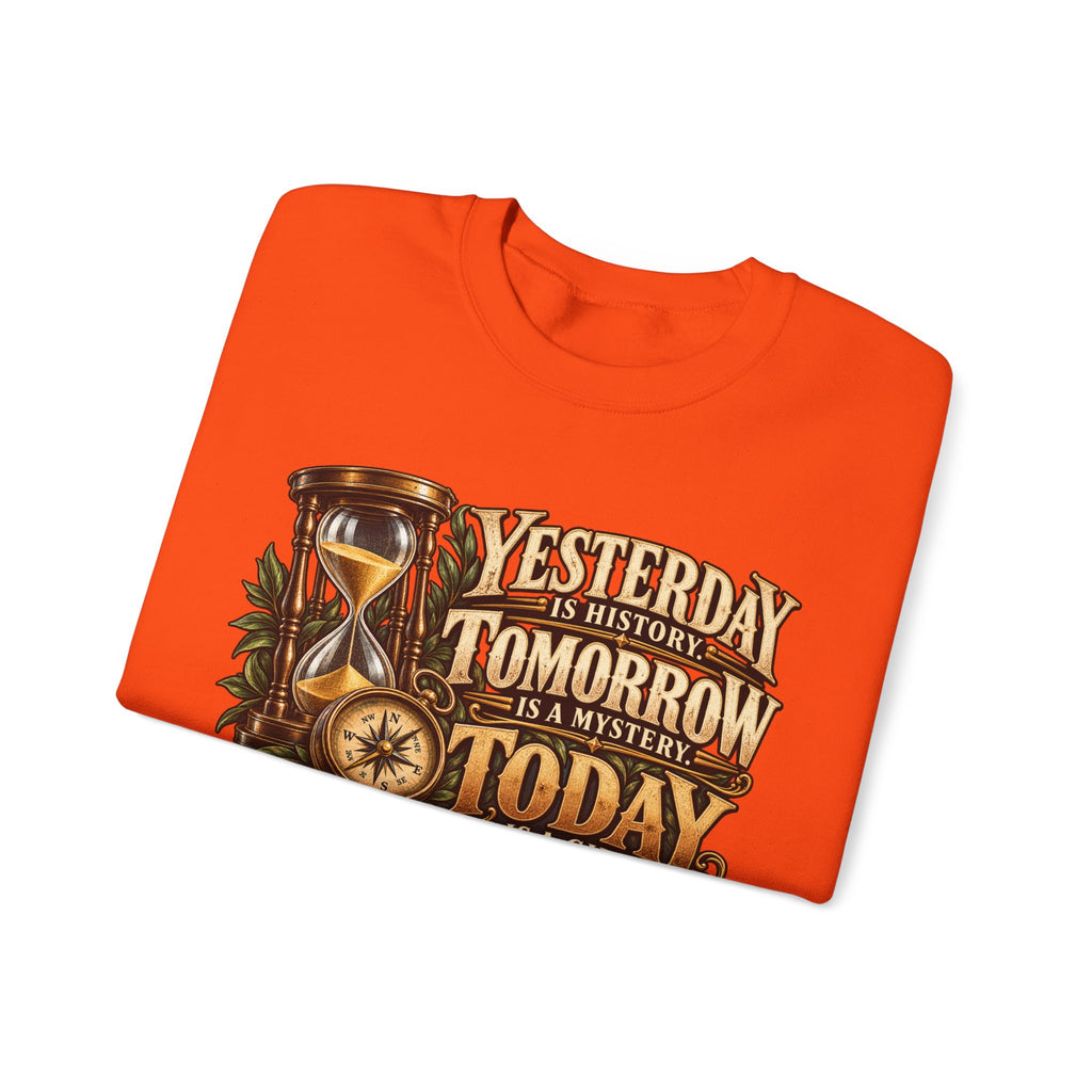 Yesterday Tomorrow Today - Transparent - Crewneck Sweatshirt