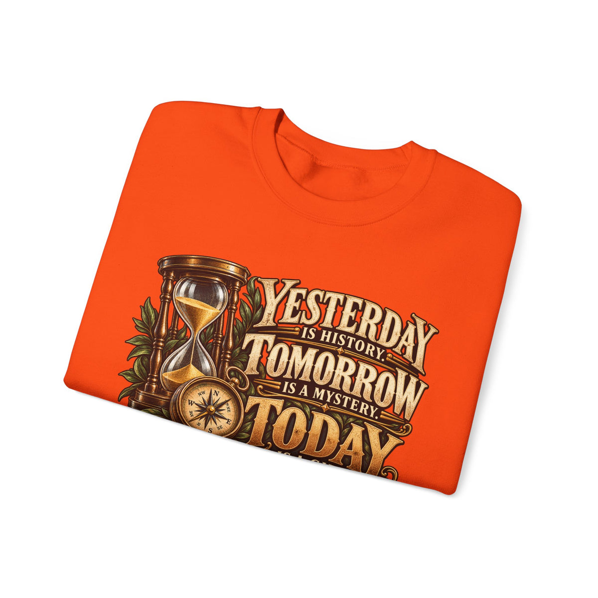 Yesterday Tomorrow Today - Transparent - Crewneck Sweatshirt