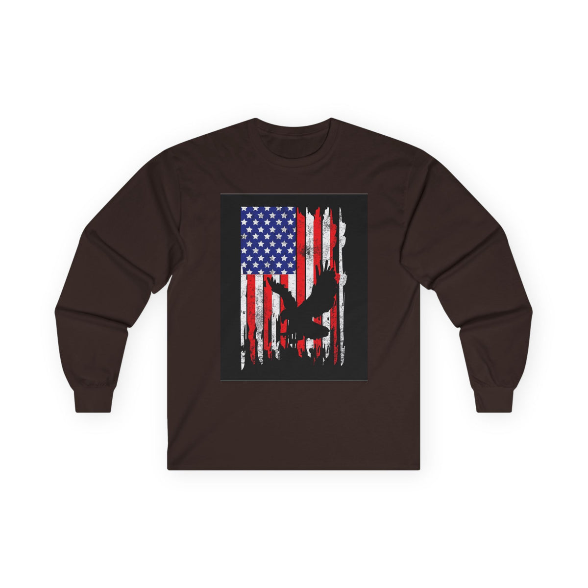 Old Glory Eagle - Unisex Ultra Cotton Long Sleeve Tee