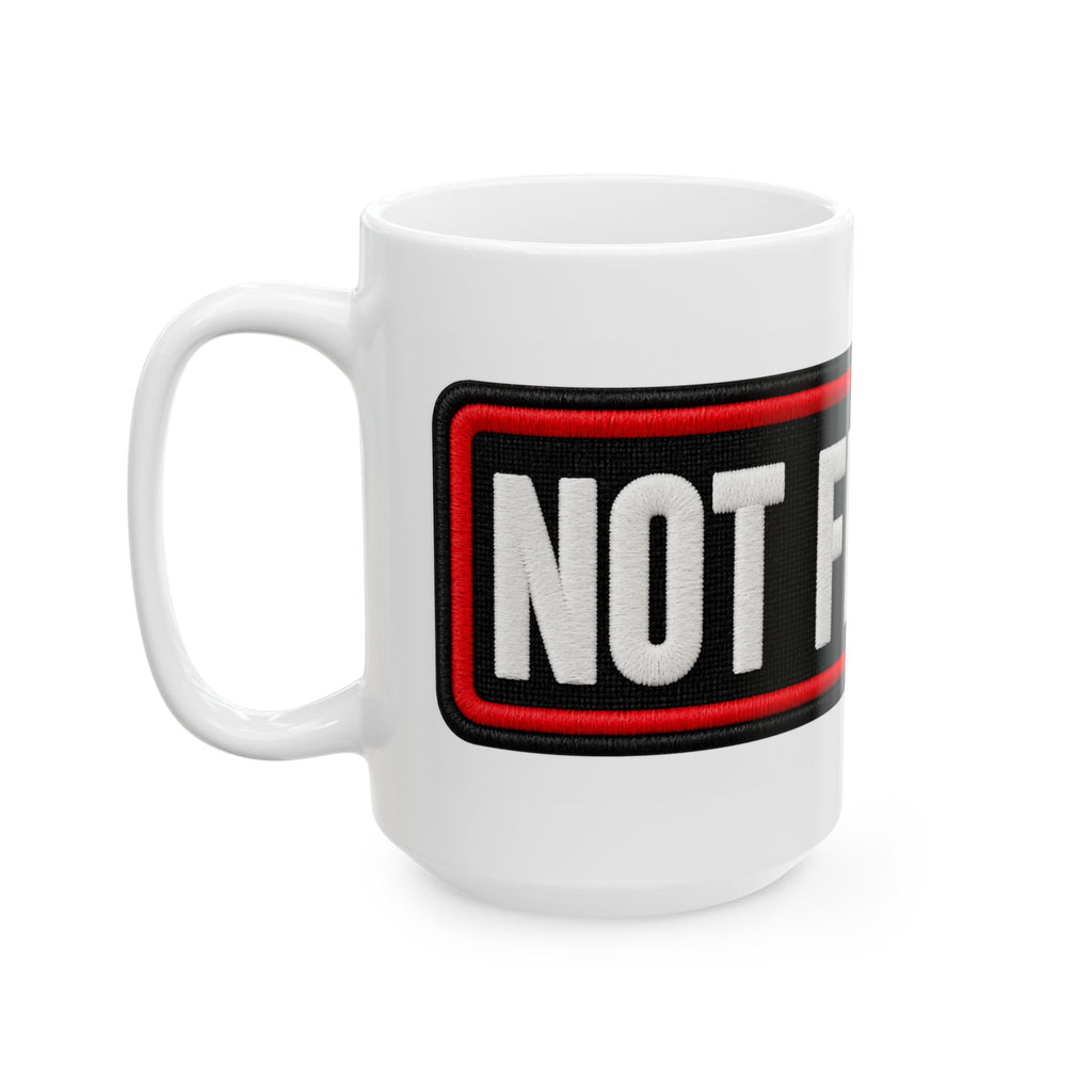 Not Friendly - Service Dog Patch - Ceramic Mug 11oz and 15oz