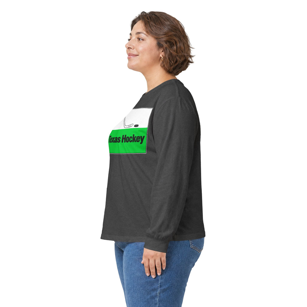 Texas Hockey Flag - Unisex Ultra Cotton Long Sleeve Tee