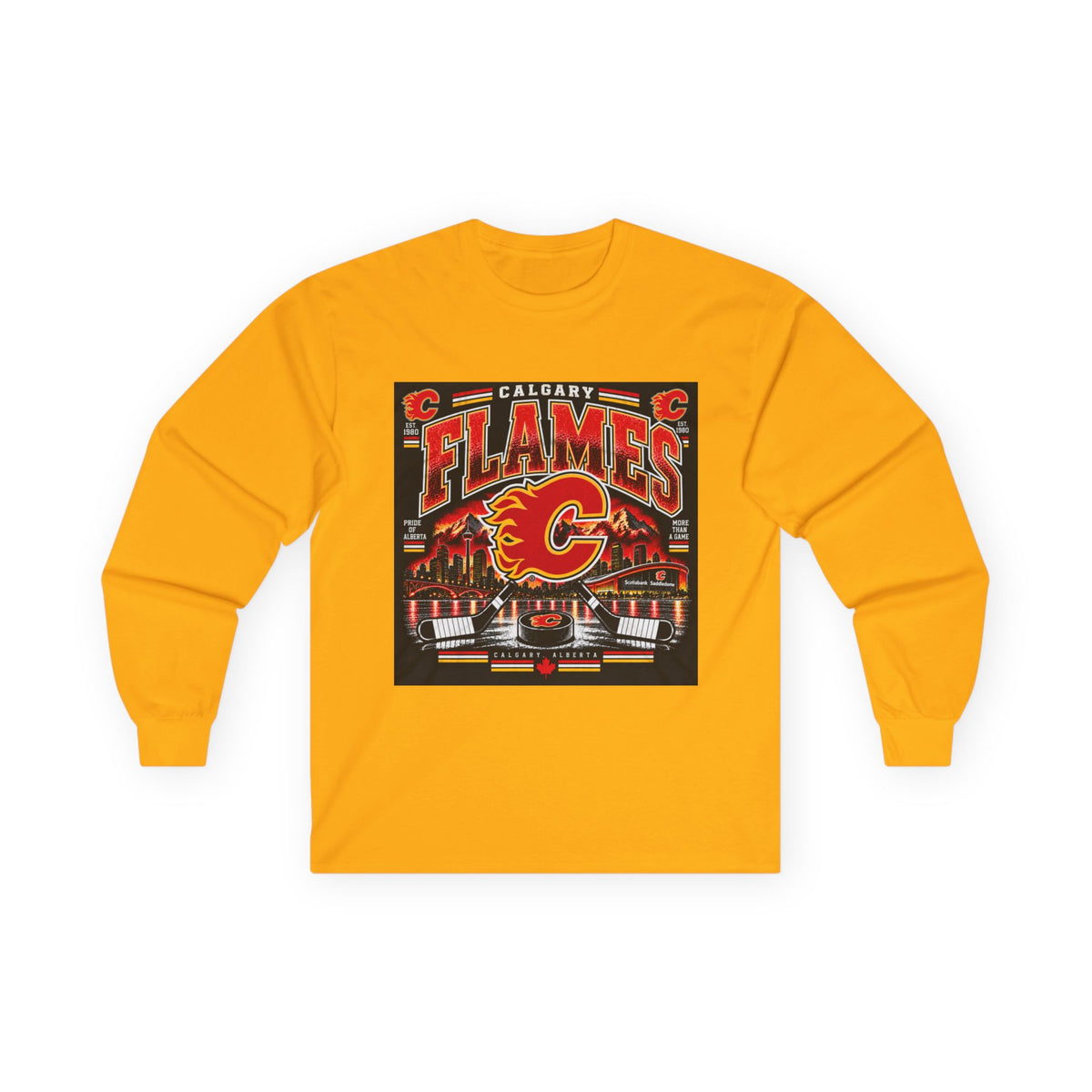 Calgary Flames Pride - Unisex Ultra Cotton Long Sleeve Tee