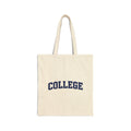 College - Canvas Tote
