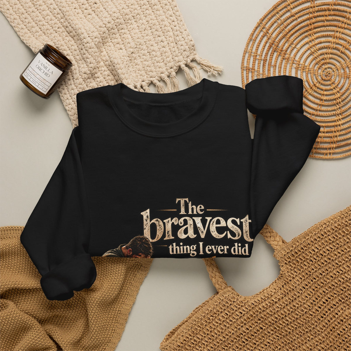 The Bravest Thing I Ever Did Was Keep Living - Crewneck Sweatshirt