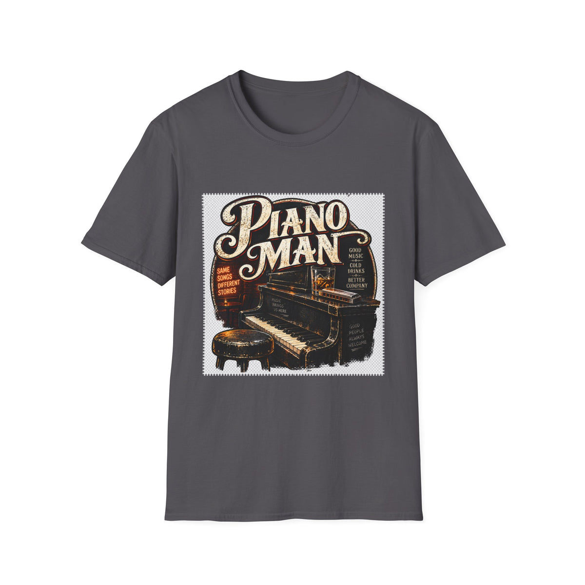 Piano Man Retro Bar - Classic Tee