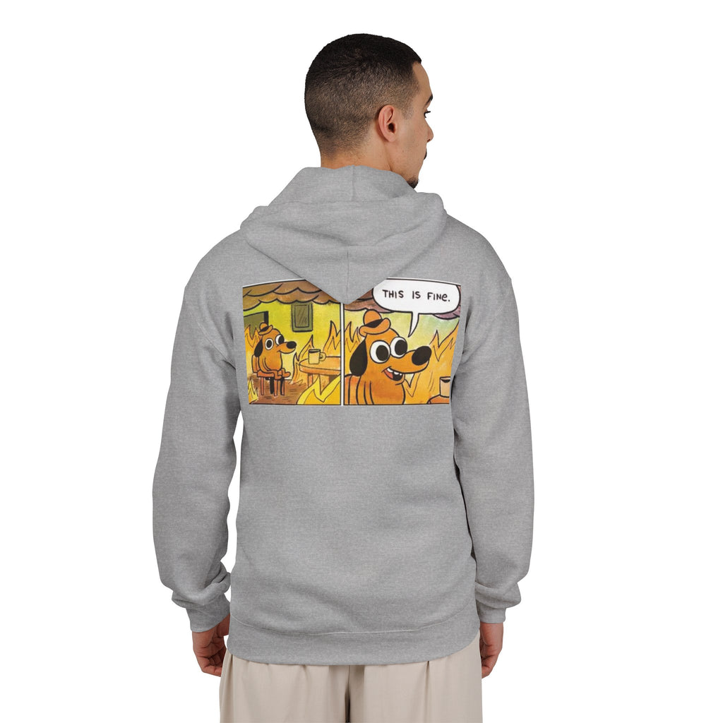 This Is Fine - Full-Zip Hooded Sweatshirt