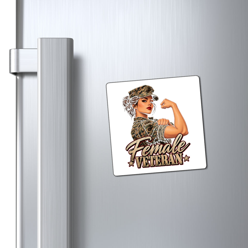 Female Veteran Pride - Magnet