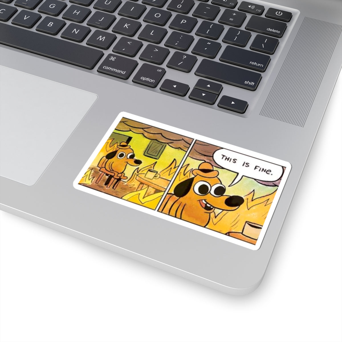 This Is Fine - Kiss-Cut Sticker