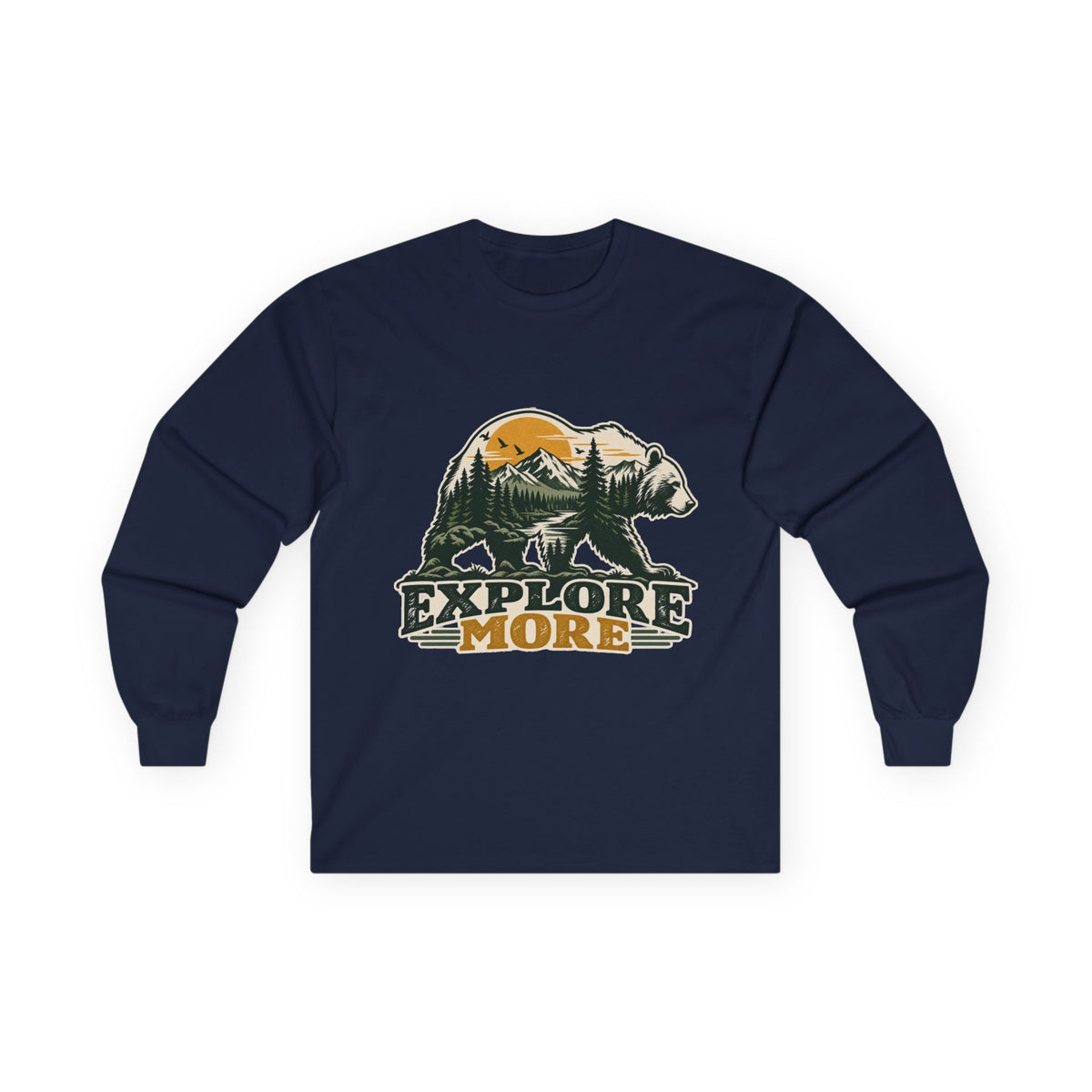 Explore More Bear - Unisex Ultra Cotton Long Sleeve Tee