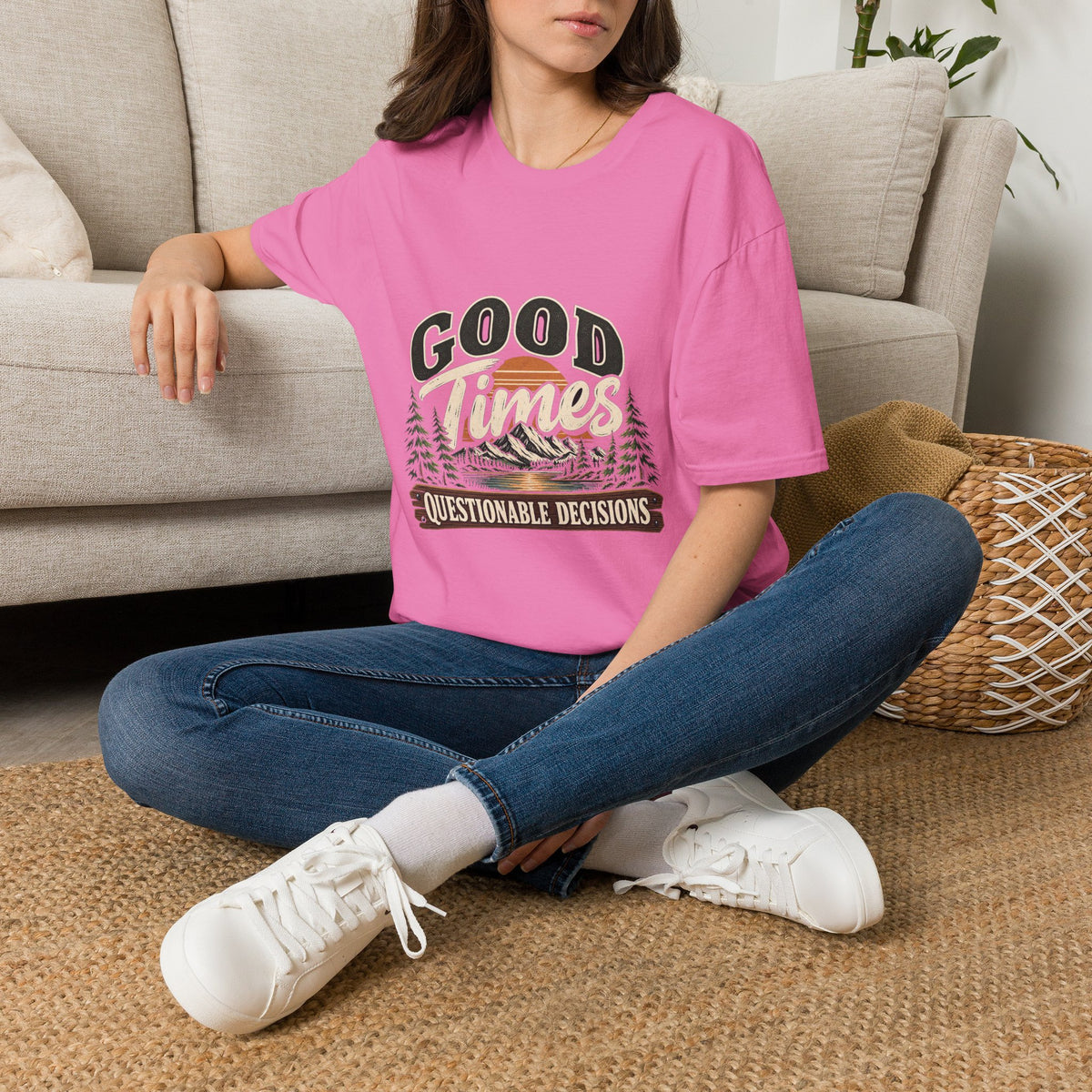 Good Times Questionable Decisions - Classic Tee