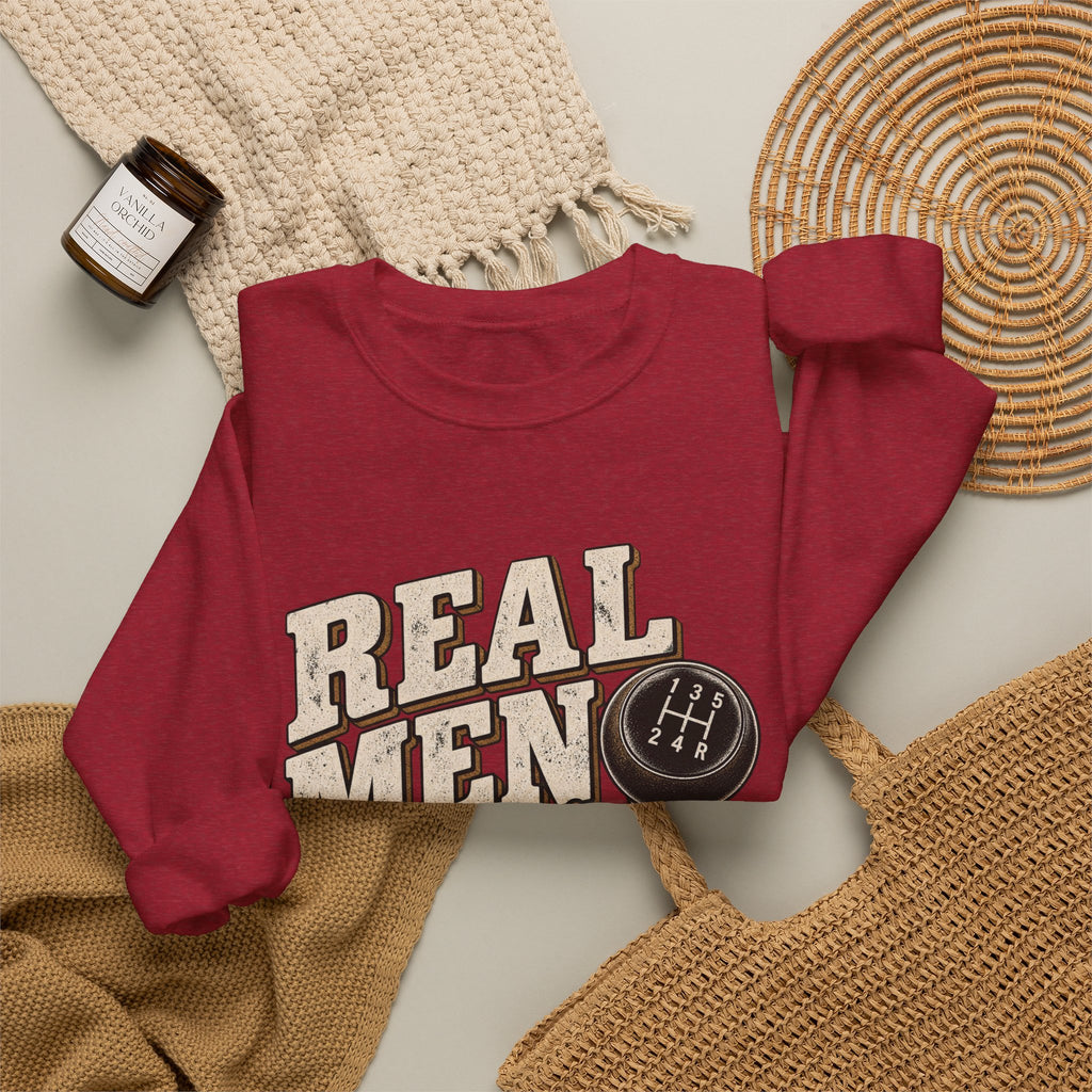 Real Men Shift - Crewneck Sweatshirt