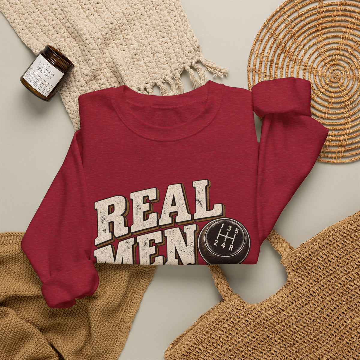 Real Men Shift - Crewneck Sweatshirt