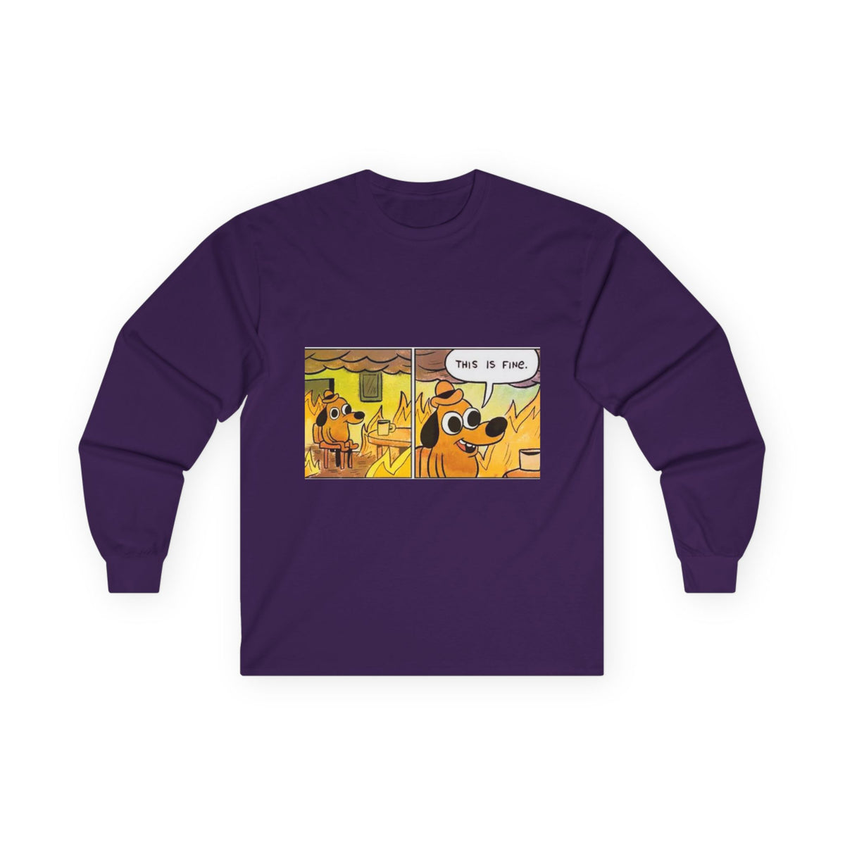 This Is Fine - Unisex Ultra Cotton Long Sleeve Tee