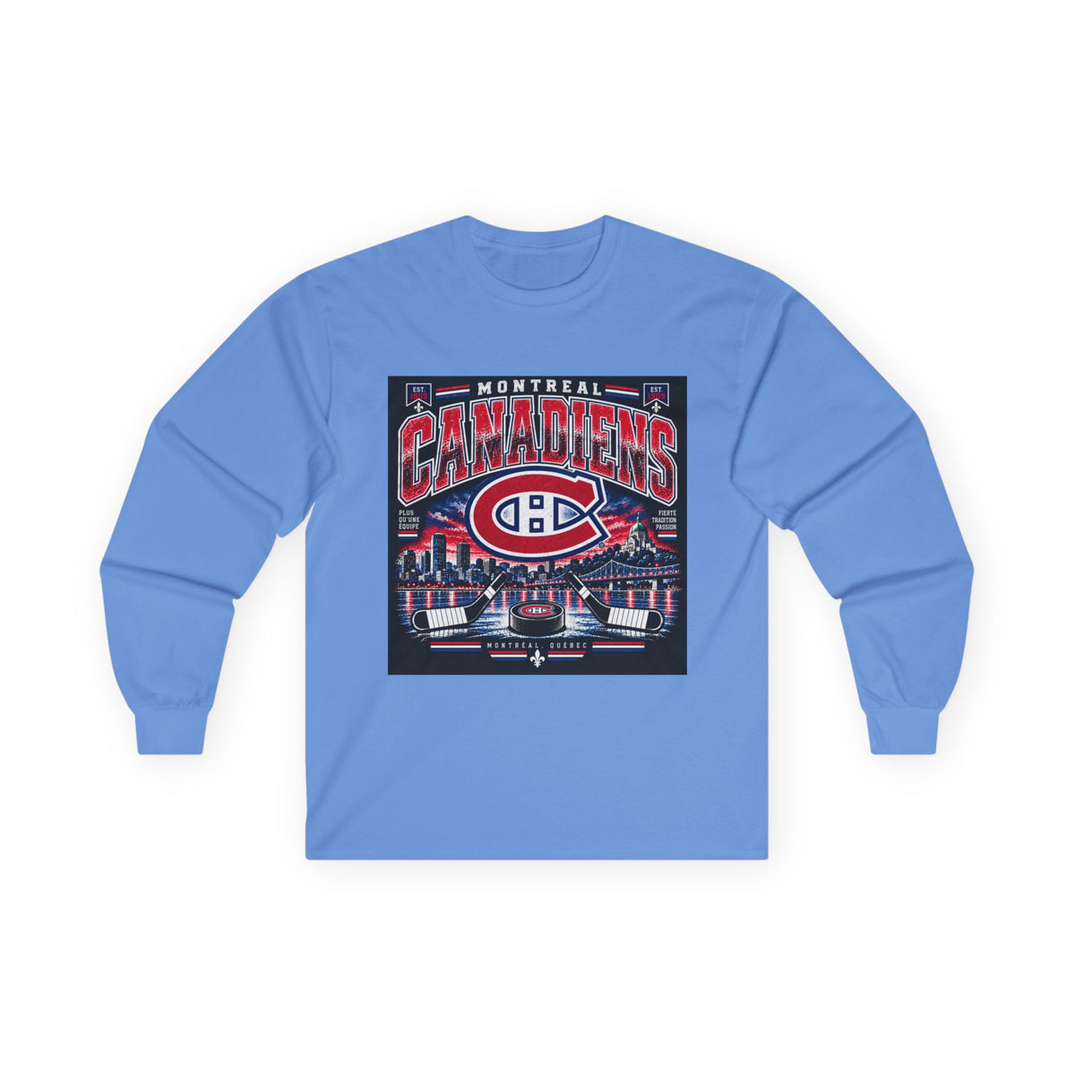 Montreal Canadiens Skyline - Unisex Ultra Cotton Long Sleeve Tee
