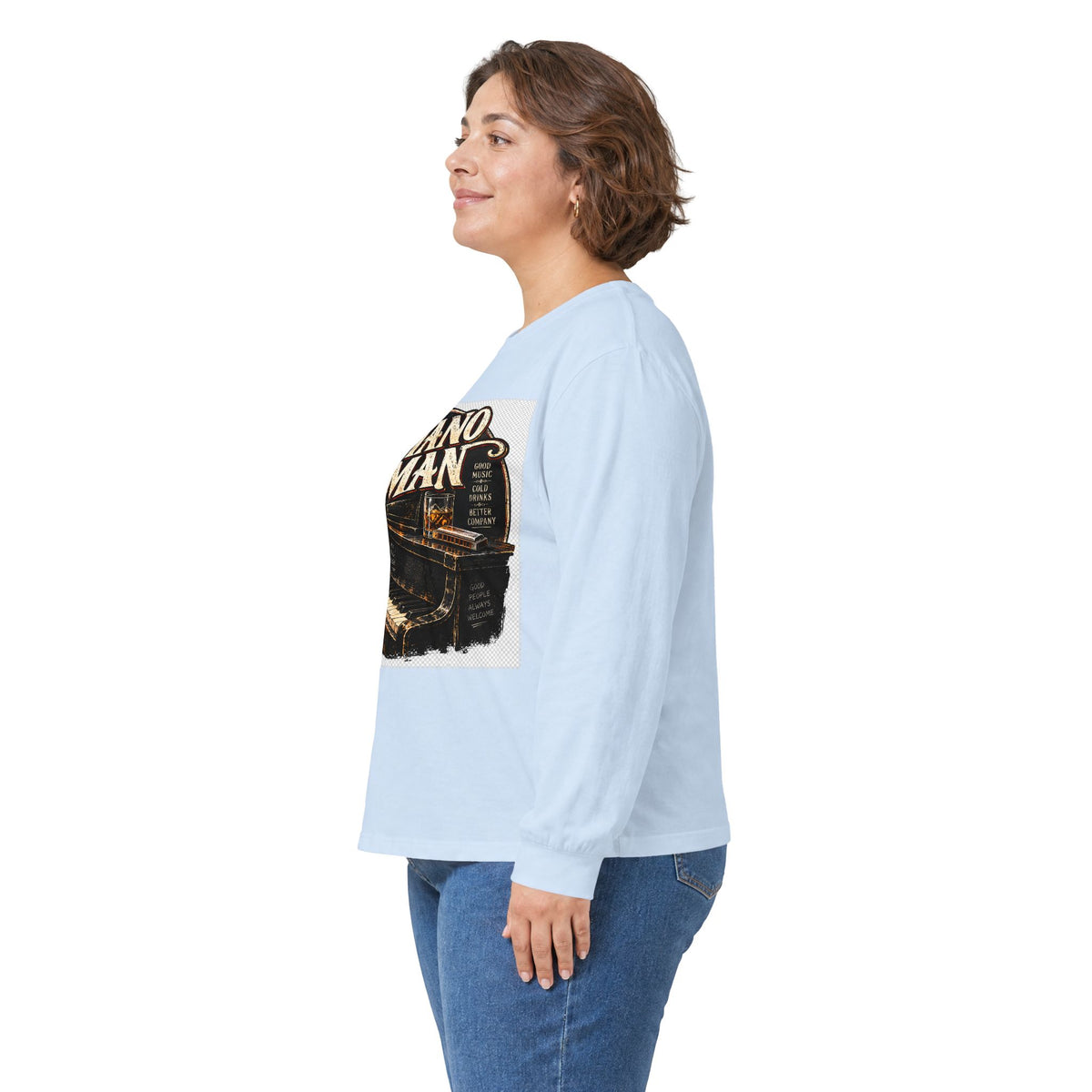 Piano Man Retro Bar - Unisex Ultra Cotton Long Sleeve Tee