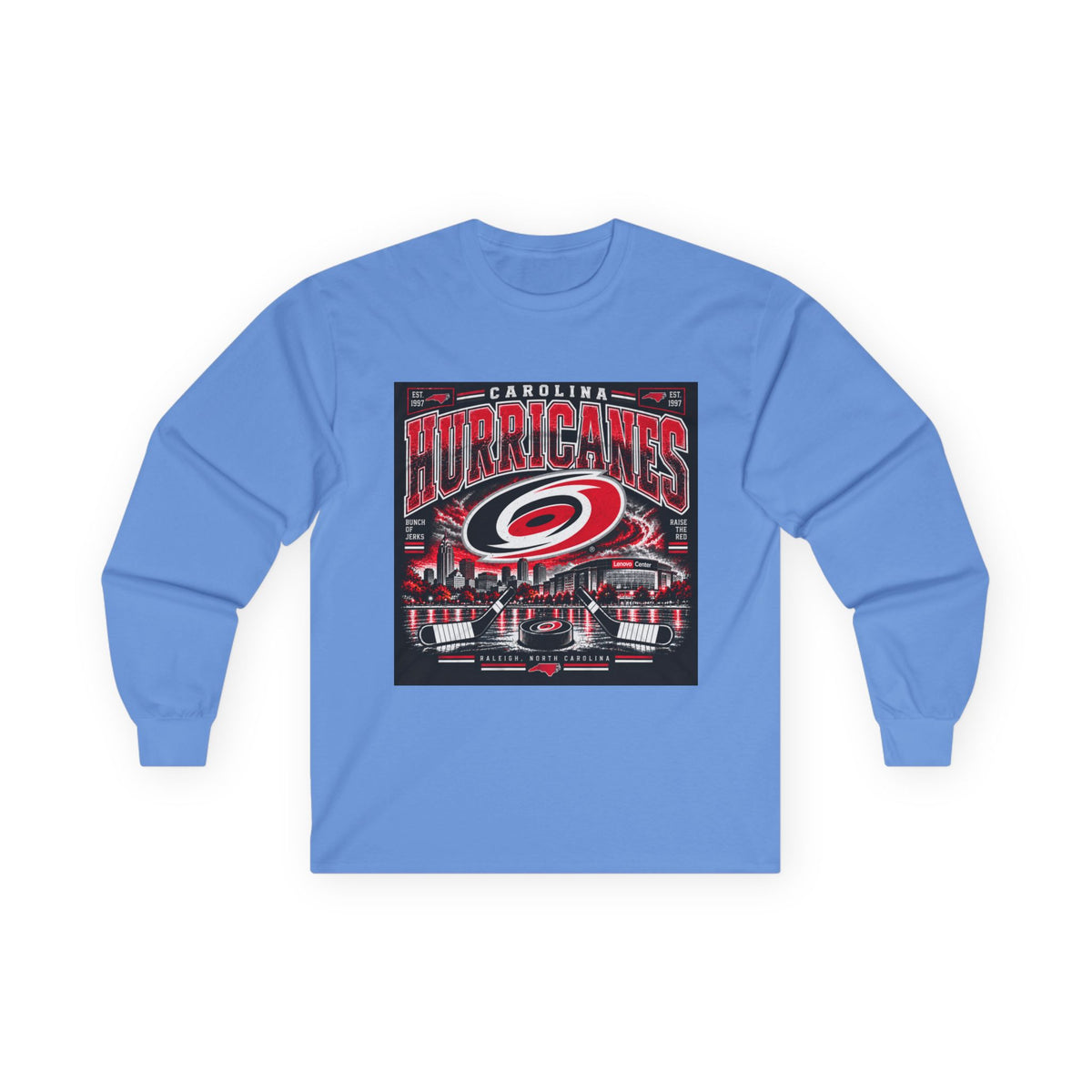 Carolina Hurricanes Skyline - Unisex Ultra Cotton Long Sleeve Tee