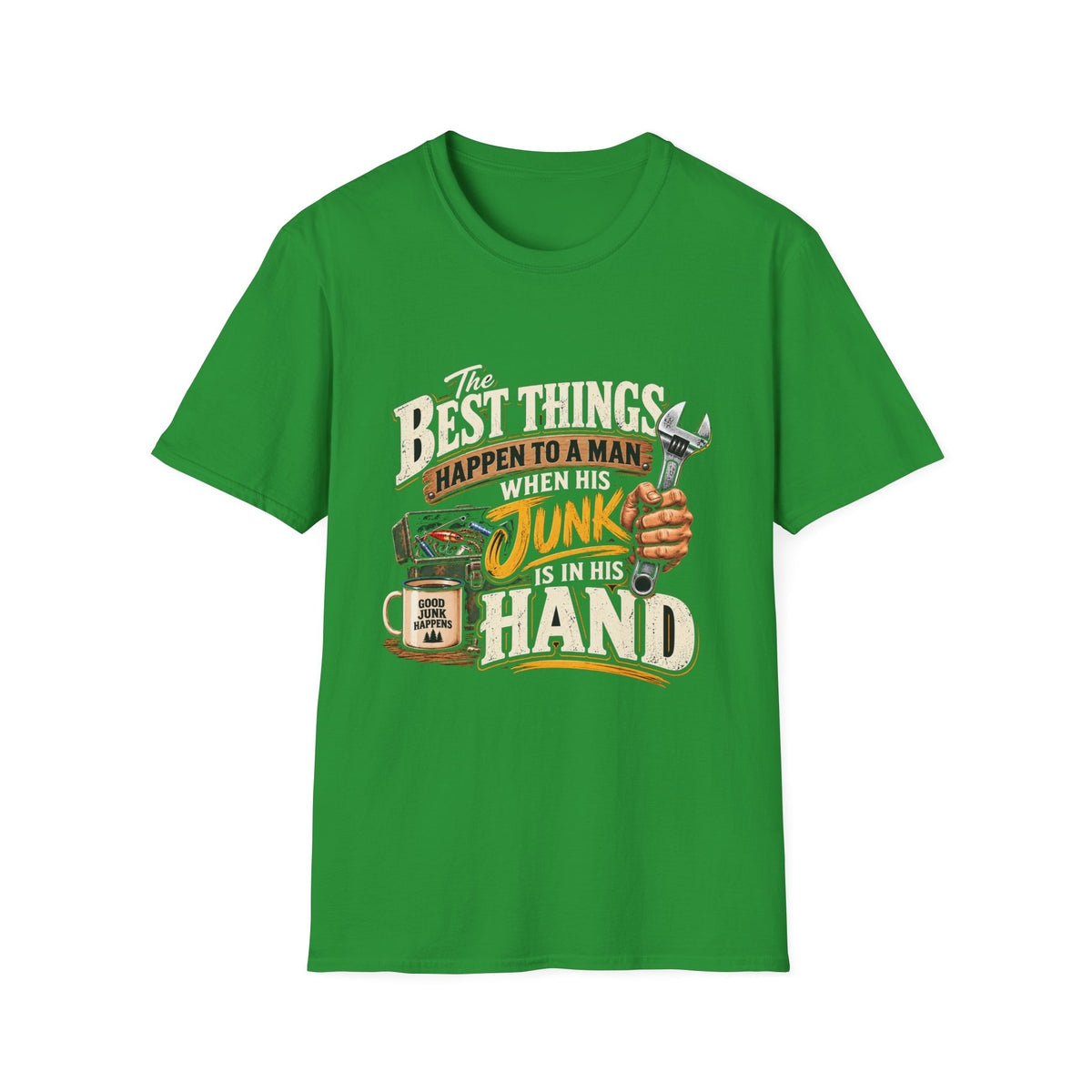 Best Things Happen in a Man's Hand - Classic Tee