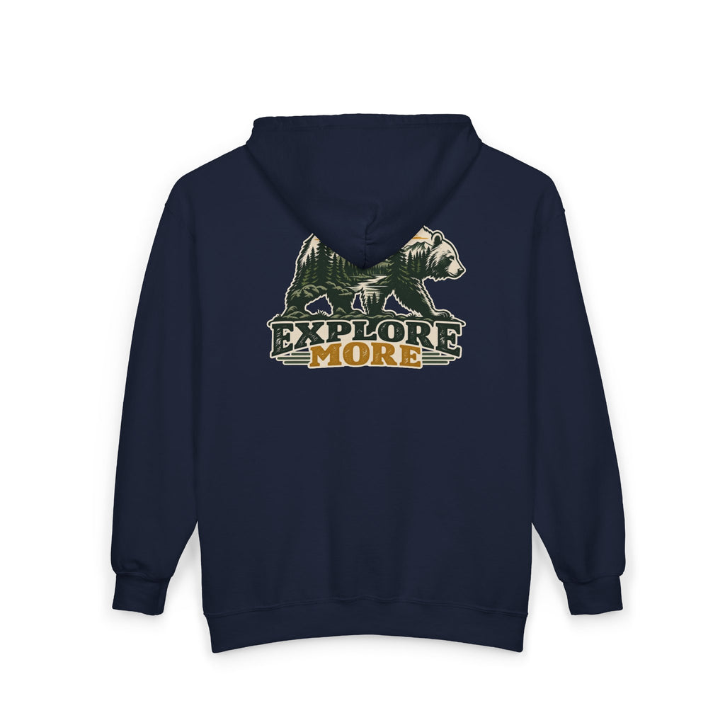 Explore More Bear - Full-Zip Hooded Sweatshirt