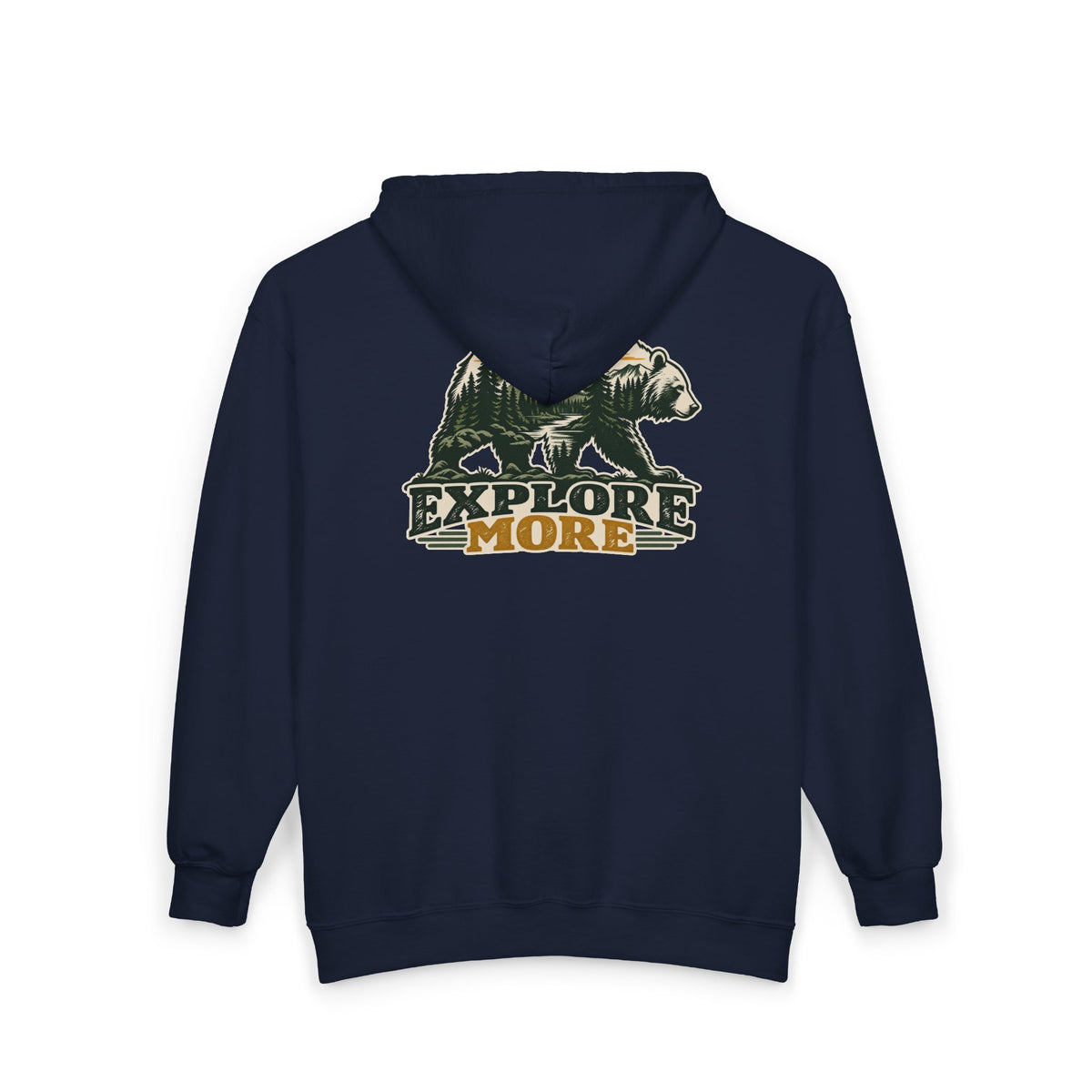 Explore More Bear - Full-Zip Hooded Sweatshirt