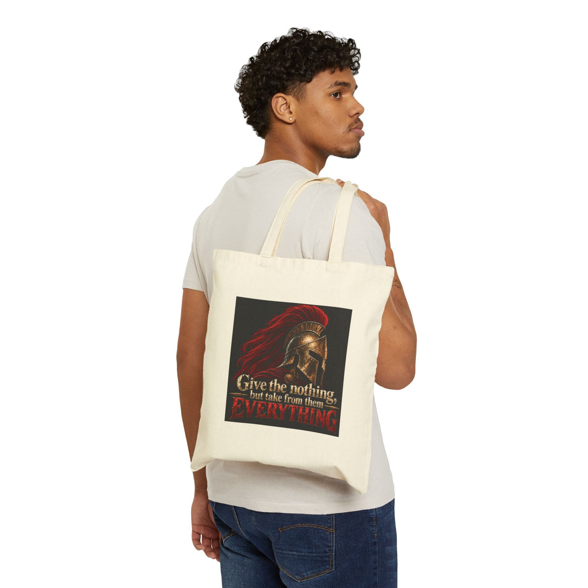 Spartan Helmet - Take Everything - Canvas Tote